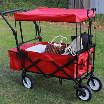 zusammenklappbarer Metallfalten-Garten-Hochleistungswagen des Lastwagen-80kg mit Universalrädern