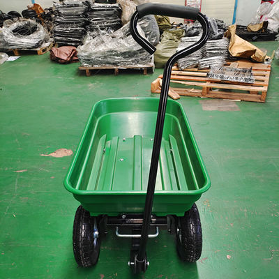 Populäres Handzug-Garten-Dump karren 350-4 die pneumatische Kapazität der Rad-50L