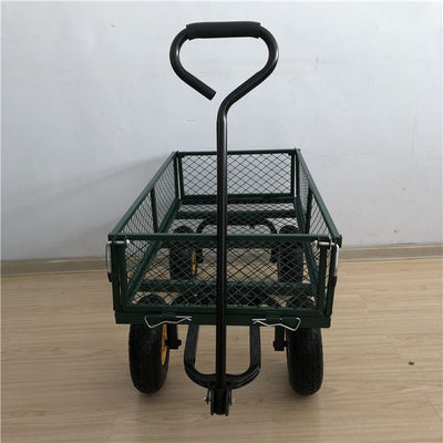 Hochleistungs- Mesh Cart-Yard Stahl-Mesh Wagon Outdoor With des Garten-50L 4 Räder