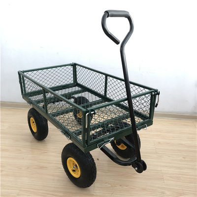 Hochleistungs- Mesh Cart-Yard Stahl-Mesh Wagon Outdoor With des Garten-50L 4 Räder