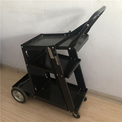 Schwarzer Reihen Mig-Schweißer-Cart Rolling Welding-Wagen des Eisen-3 mit Fach-Tanklagerung