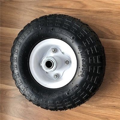 350 4 weißer Rim Sack Barrow Wheel 10 Zoll-Gummischubkarrenräder für Laufkatzen