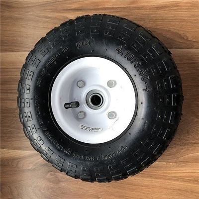 350 4 weißer Rim Sack Barrow Wheel 10 Zoll-Gummischubkarrenräder für Laufkatzen
