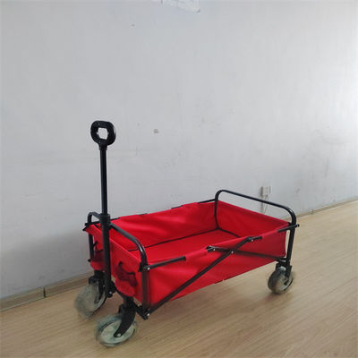 Einfacher faltender Strand-Lastwagen 600D PVC-Falten-Lastwagen für Lebensmittelgeschäft-Rädchen-Größe