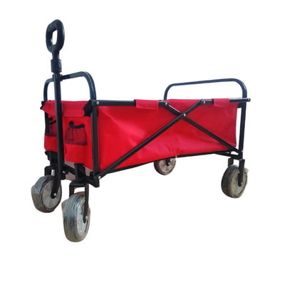 Einfacher faltender Strand-Lastwagen 600D PVC-Falten-Lastwagen für Lebensmittelgeschäft-Rädchen-Größe