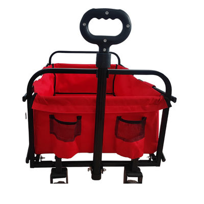 Einfacher faltender Strand-Lastwagen 600D PVC-Falten-Lastwagen für Lebensmittelgeschäft-Rädchen-Größe