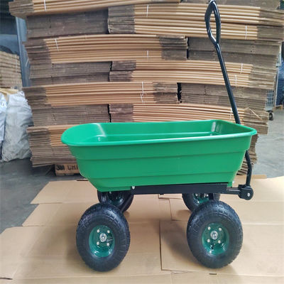 Garten-Dump-Wagen-Garten Tipper Cart With Pneumatic Tires des Rad-75L 4