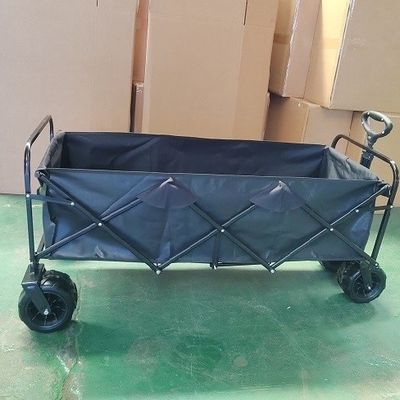 Gebrauchsgroßer faltender Lastwagen-tragbarer zusammenklappbarer Wagen-Extralastwagen mit breiten Rädern