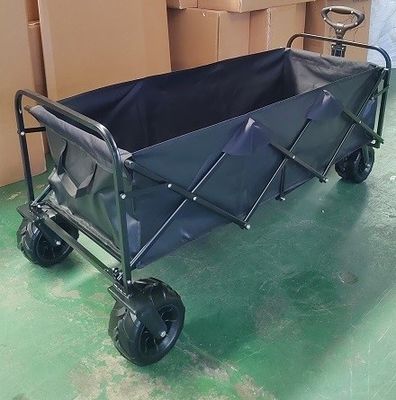 Gebrauchsgroßer faltender Lastwagen-tragbarer zusammenklappbarer Wagen-Extralastwagen mit breiten Rädern