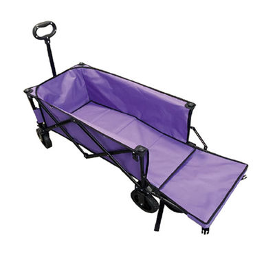 Populärer faltbarer Lastwagen-Wagen 128cm PVC-Rad-Falten-Strand-Wagen mit Erweiterung