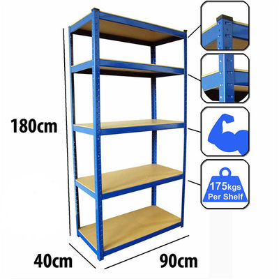 Speicher-Gestell 900*400*1800 Boltless Hochleistungs-Boltless-Fachbodenregallager-Hauptgarage