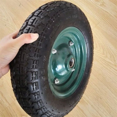 3.50-7 dreht pneumatische Laufkatze des langlebigen Gutes Gummiersatz-pneumatische Wagen-Räder