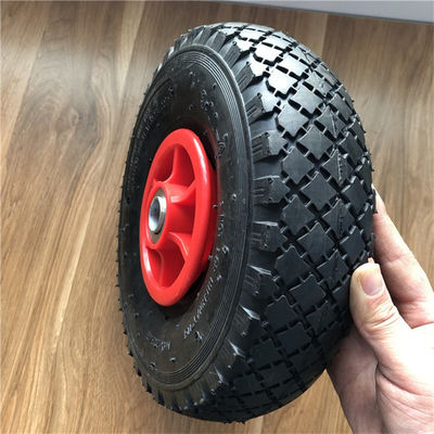 3.00-4 dreht die 10 Zoll-Sackkarre Handlaufkatzen-Räder pneumatisches Soem 240mm