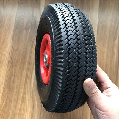 350-4 10 Zoll-Vollgummiräder-Plastikkante