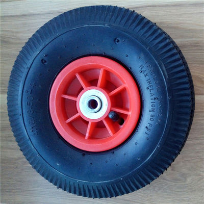 350-4 10 Zoll-Vollgummiräder-Plastikkante