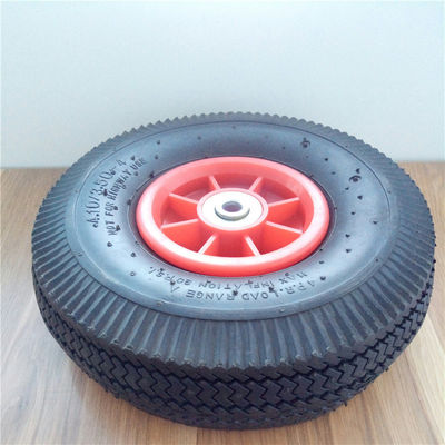 350-4 10 Zoll-Vollgummiräder-Plastikkante
