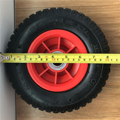 250-4 Plastik-Handlaufkatzen-Räder Rim Pneumatic Trolley Wheelss 21CM pneumatisch
