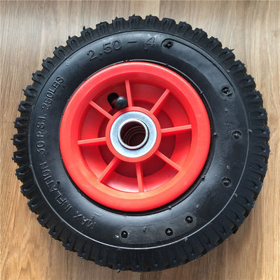 250-4 Plastik-Handlaufkatzen-Räder Rim Pneumatic Trolley Wheelss 21CM pneumatisch