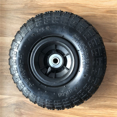 350 4 Grey Plastic Rim Pneumatic Trolley-Räder 10 Zoll-Handlaufkatzen-Radwechsel