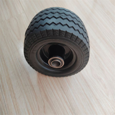 Zoll 6x2 PU-Schaum-Rad-Strand-Lastwagen-Hochleistungsräder für Laufkatze