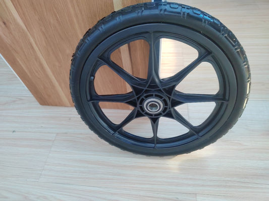 Flache freie Reifen PU schäumen Rad das 16 Zoll-fester Schubkarrenrad-Polyurethan