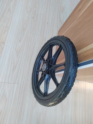 Flache freie Reifen PU schäumen Rad das 16 Zoll-fester Schubkarrenrad-Polyurethan