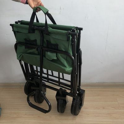 Freizeit-Falten-Strand-Lastwagen-Grün-Gebrauchslastwagen mit Luft-Rad 80kgs