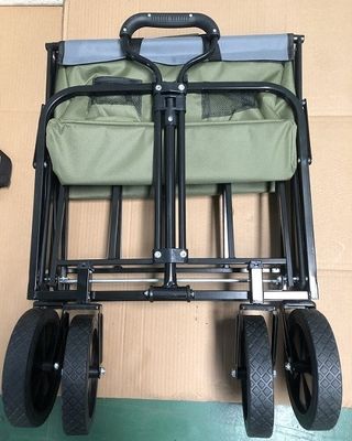 Einfach zusammenklappbarer, klappbarer Wagen, Lebensmittelwagen, Gartenwagen, Klappwagen mit Rädern für Gartensport