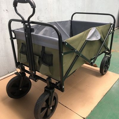 Einfach zusammenklappbarer, klappbarer Wagen, Lebensmittelwagen, Gartenwagen, Klappwagen mit Rädern für Gartensport