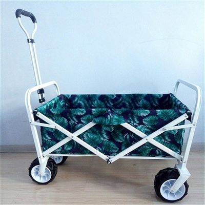 7&quot; PU-Rad-Falten-Garten-Wagen-breite Strand-Wagen-Laufkatze 70kgs