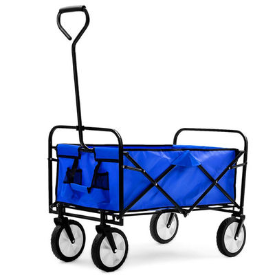 Tragbarer blauer zusammenklappbarer Lastwagen, der den faltenden Hochleistungslastwagen vierradangetrieben wandert