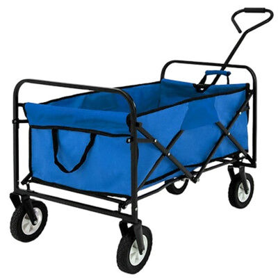 Tragbarer blauer zusammenklappbarer Lastwagen, der den faltenden Hochleistungslastwagen vierradangetrieben wandert