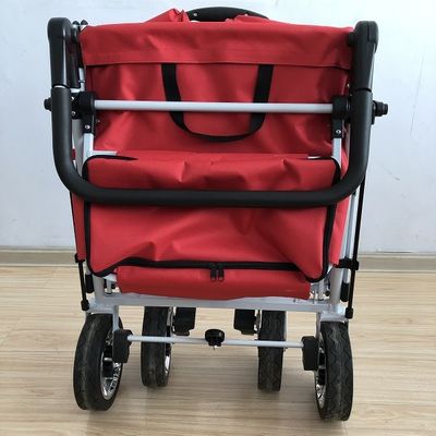 Gebrauchslastwagen-Falten-Wagen 8 Zoll-faltbare Strand-Laufkatze mit Gewebe der Überdachungs-600D Oxford