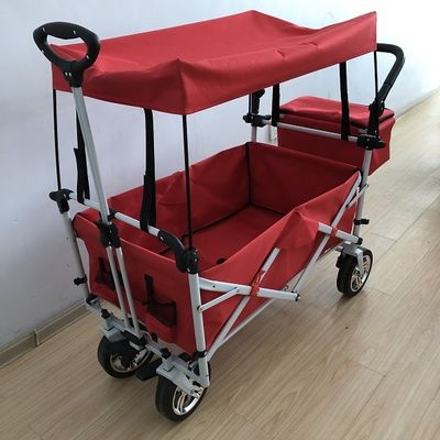 Gebrauchslastwagen-Falten-Wagen 8 Zoll-faltbare Strand-Laufkatze mit Gewebe der Überdachungs-600D Oxford