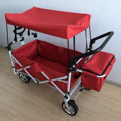 Gebrauchslastwagen-Falten-Wagen 8 Zoll-faltbare Strand-Laufkatze mit Gewebe der Überdachungs-600D Oxford