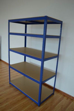Reihen-Speicher-Garagen-Metallfachbodenregallager MDF Boltless Schwerlastregal-5