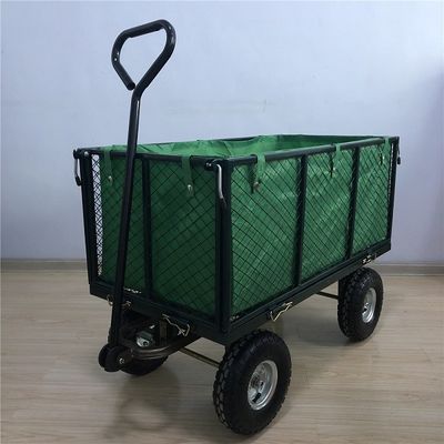 XXL-Hochleistungsgarten-Mesh Cart Wheelbarrow Mesh Garden-Laufkatzen-Wagen-Gebrauchskipper