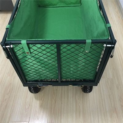 XXL-Hochleistungsgarten-Mesh Cart Wheelbarrow Mesh Garden-Laufkatzen-Wagen-Gebrauchskipper