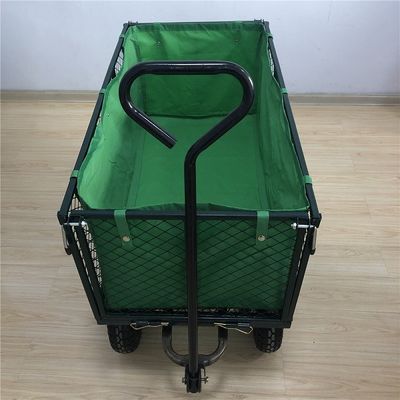 XXL-Hochleistungsgarten-Mesh Cart Wheelbarrow Mesh Garden-Laufkatzen-Wagen-Gebrauchskipper
