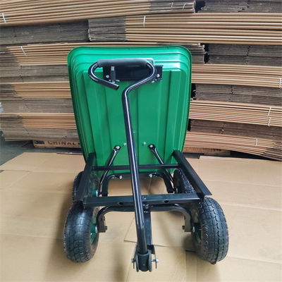 Plastik-Tray Garden Dump Cart Garden Tipper Trolley Sand Wagon With Griff 50L