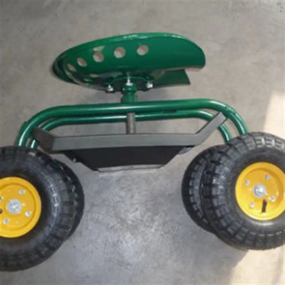 Stahlarbeits-Seat-Metallroller-Wagen garten-Wagen-rollender Arbeits-Seats steuerbarer rollender