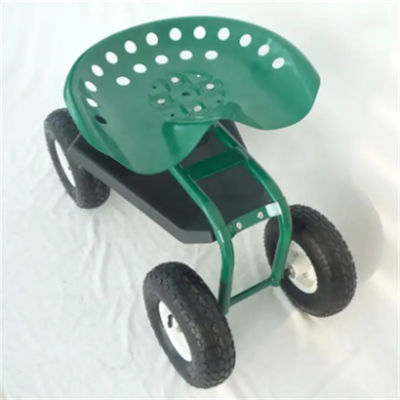 Stahlarbeits-Seat-Metallroller-Wagen garten-Wagen-rollender Arbeits-Seats steuerbarer rollender