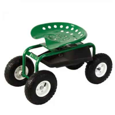 Stahlarbeits-Seat-Metallroller-Wagen garten-Wagen-rollender Arbeits-Seats steuerbarer rollender