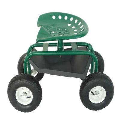 Stahlarbeits-Seat-Metallroller-Wagen garten-Wagen-rollender Arbeits-Seats steuerbarer rollender