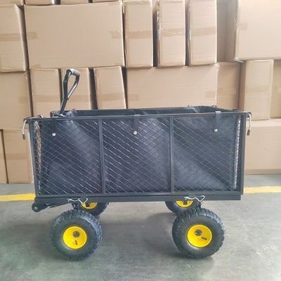 Großer Garten-Mesh Cart Steel Trolley Heavy-Aufgaben-Gebrauchsgarten-Extrawagen