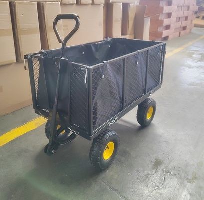 Großer Garten-Mesh Cart Steel Trolley Heavy-Aufgaben-Gebrauchsgarten-Extrawagen