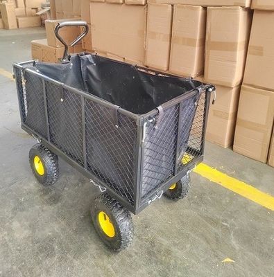 Großer Garten-Mesh Cart Steel Trolley Heavy-Aufgaben-Gebrauchsgarten-Extrawagen