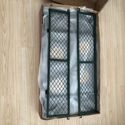 50L Gebrauchsnetz Stahl Gartenwagen Klappwagen mit abnehmbaren Seiten und 4,10/3,50-4 Zoll Räder