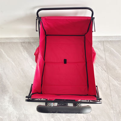 Kundengerechte Tragfähigkeit Logo Folding Wagon Cart Heavy-Aufgaben-80kg