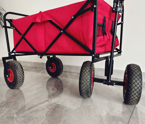 Kundengerechte Tragfähigkeit Logo Folding Wagon Cart Heavy-Aufgaben-80kg